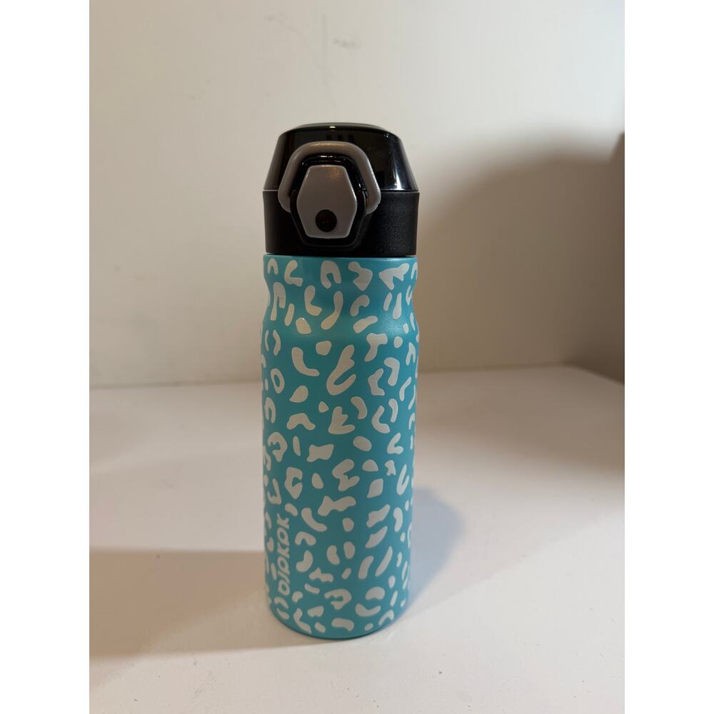 BJPKPK Stainless Steel Insulated Water Bottle with Straw Lid 18oz Cheetah